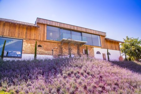 Loft mit Lavendelhügel