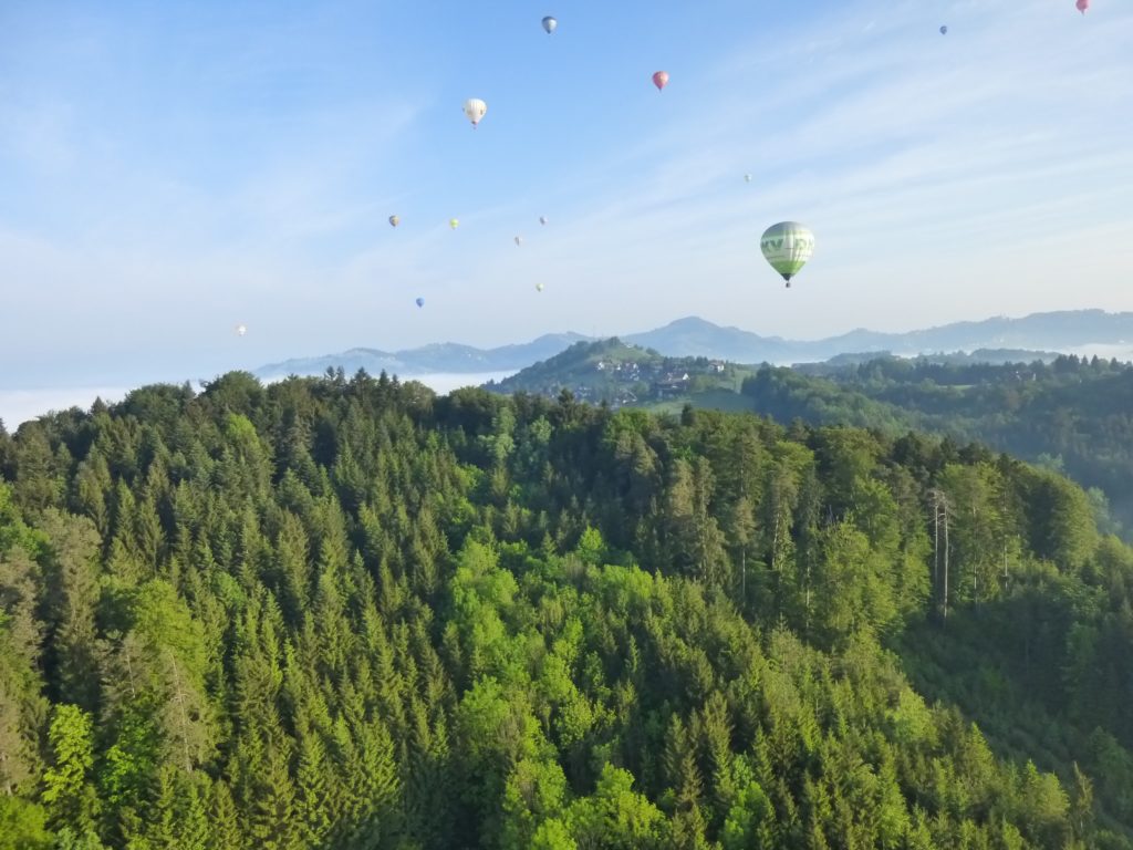 Ballonfahrt Südsteiermark - Start Golden Hill