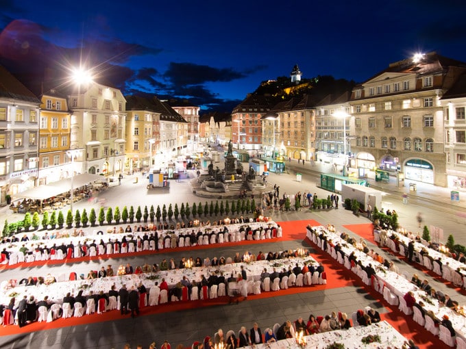 Lange Tafel in Graz