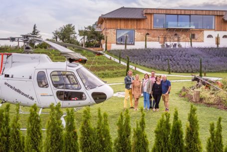 Mit dem Helikopter in den Urlaub
