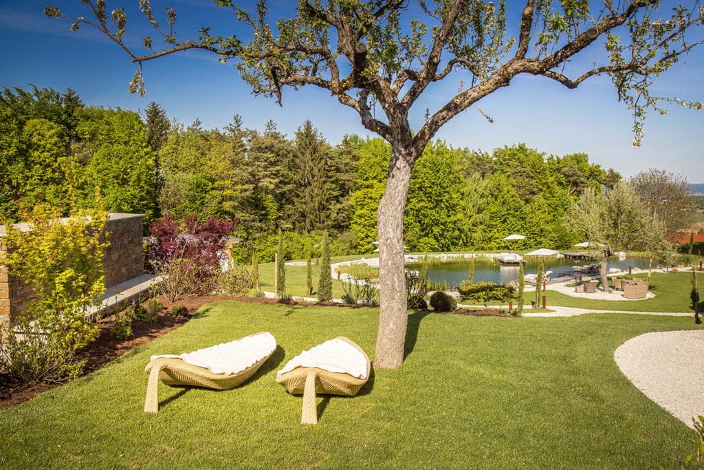 Spa Garten vom Chalet Polarfuchs