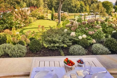 Frühstück auf der Terrasse - Chalet Polarfuchs