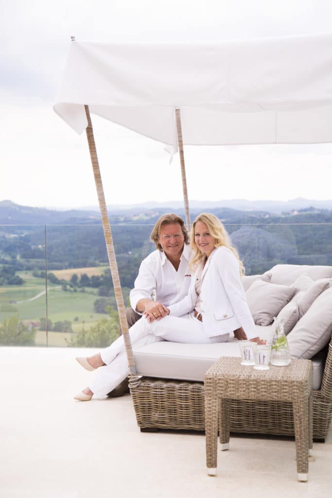 Barbara und Andreas auf der Loft-Terrasse