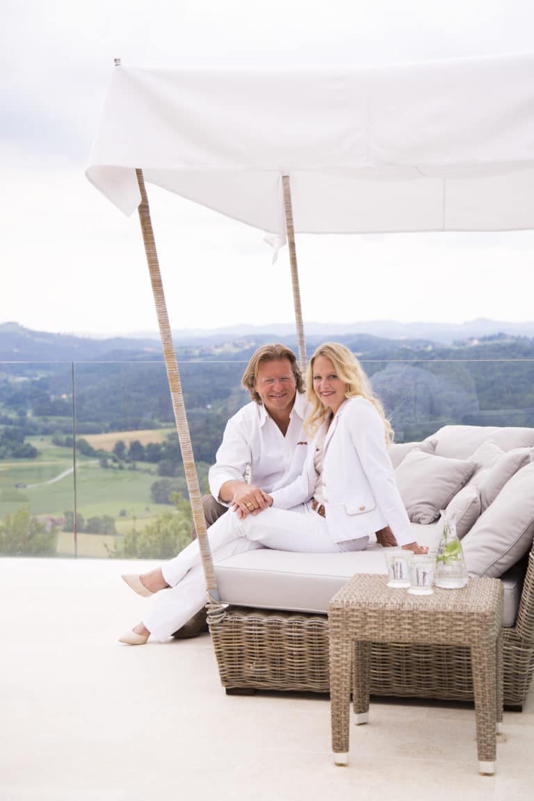 Barbara und Andreas auf der Loft-Terrasse