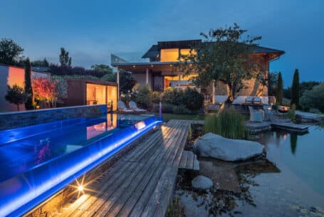 Loft mit Pool - Abendstimmung