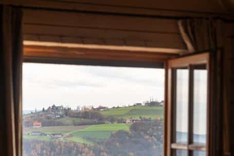 Ausblick auf die Hügeln der Südsteiermark
